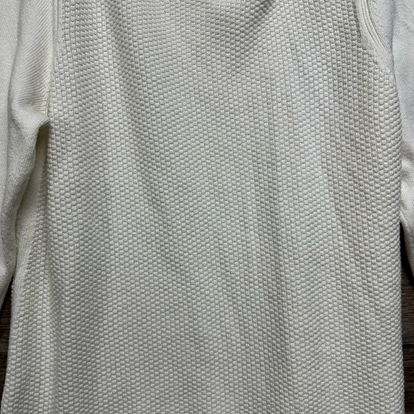 Talbots White Crew Neck Sweater Lightweight Knit - Picture 5 of 5